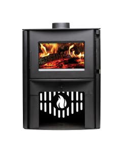 Breckwell Wood Burning Stove With With Log Holder And Blower - Up To 2000 Square Feet - SW2.0/B36T