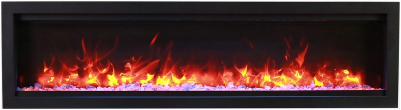 Amantii Symmetry Lumina 34" Indoor Outdoor Built In Smart Electric Fireplace