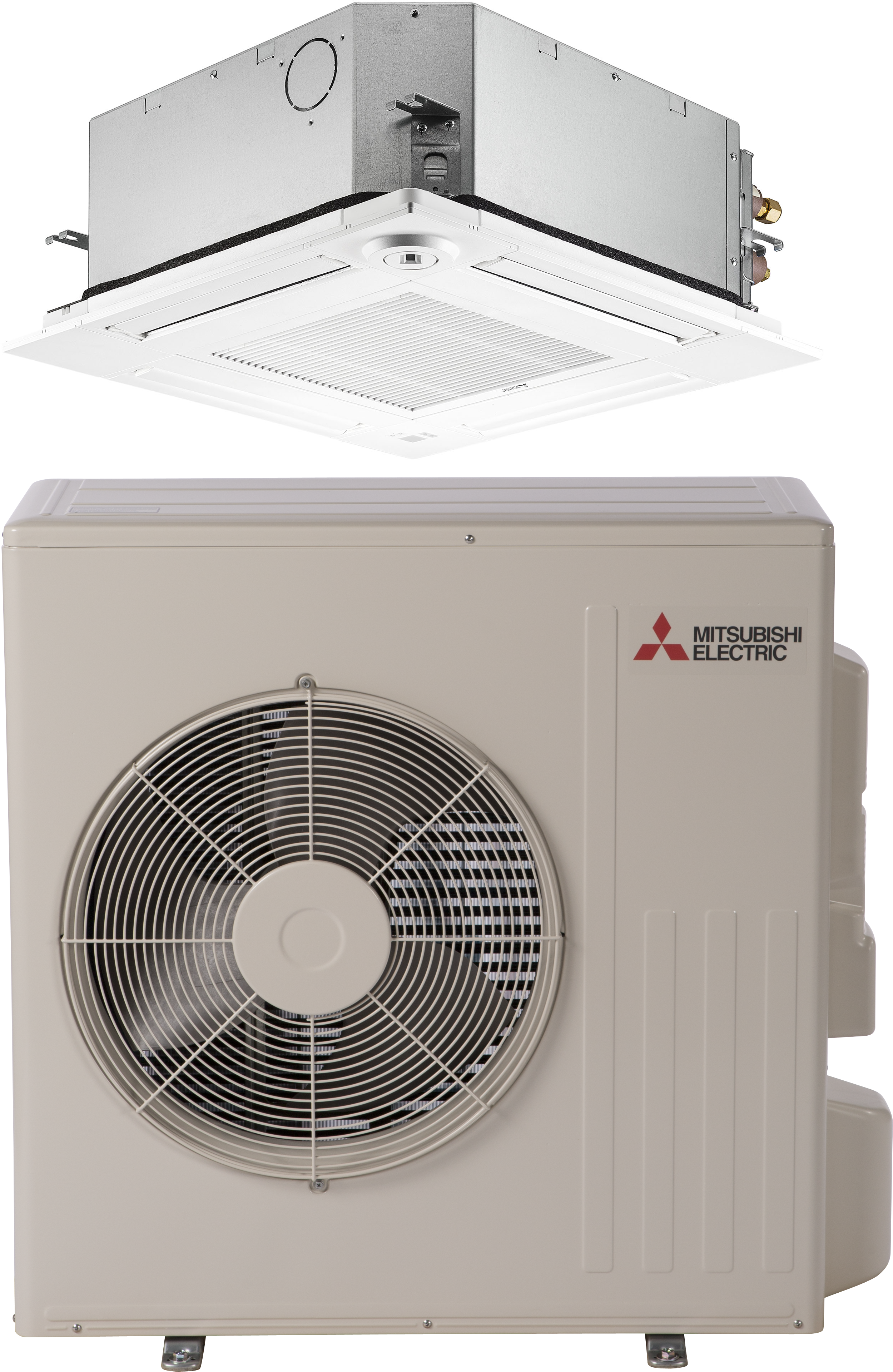 Mitsubishi 18,000 BTU 20.7 SEER Ceiling Cassette MiniSplit Single Zone