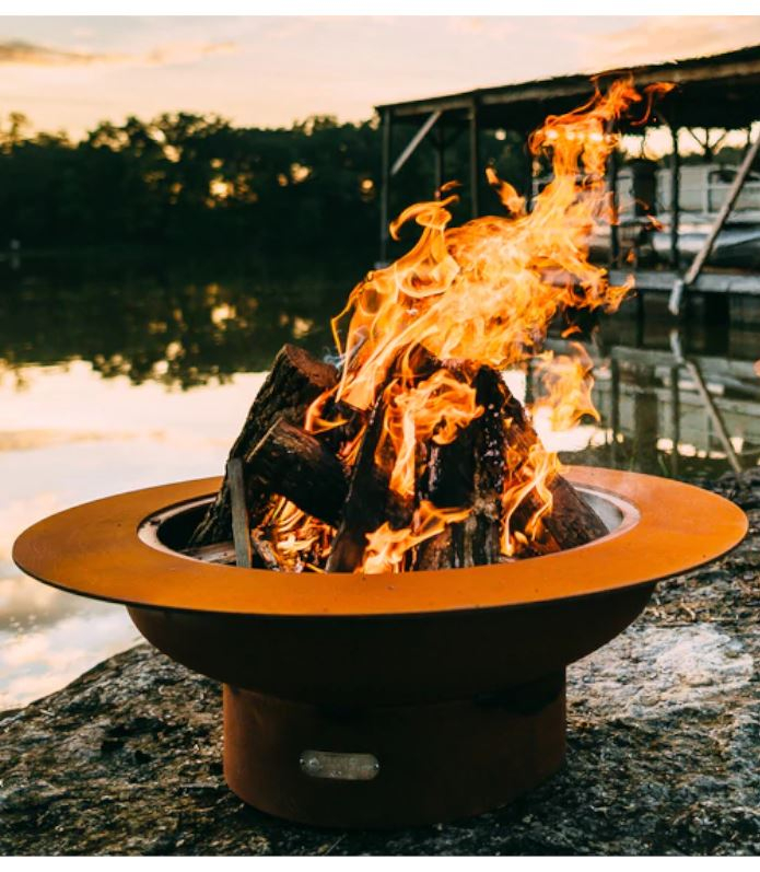 Fire Pit Art 41 Inch Wood Fire Pit - Saturn - Saturn-Wood Burning |  HVACDirect.com