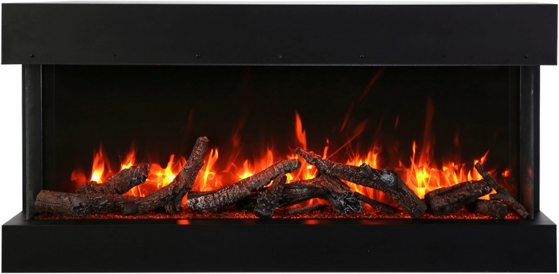 Amantii Tru View Extra Tall Lumina – 40" 3-Sided Smart Electric Fireplace