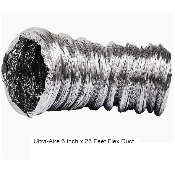 Ultra Aire 6 Inch Flex Duct, 25 Feet 4026859 Whole House