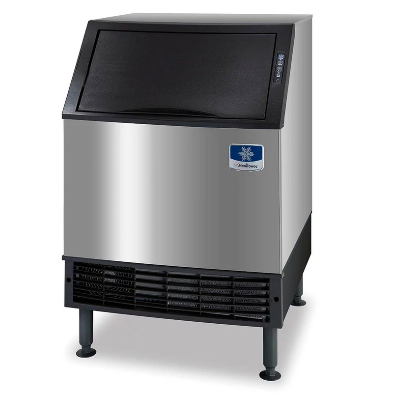 Manitowoc 26" NEO Air Cooled Undercounter Half Dice Cube Ice Machine with 90 lb. Bin - 115V, 219 lb. - UYP0240A
