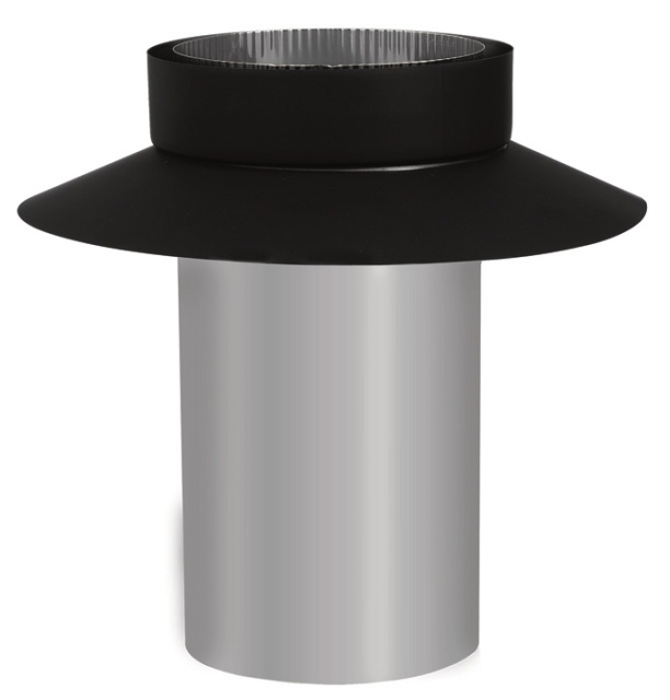 Ventis Connector For Double Wall Black To A Masonry Chimney/Liner