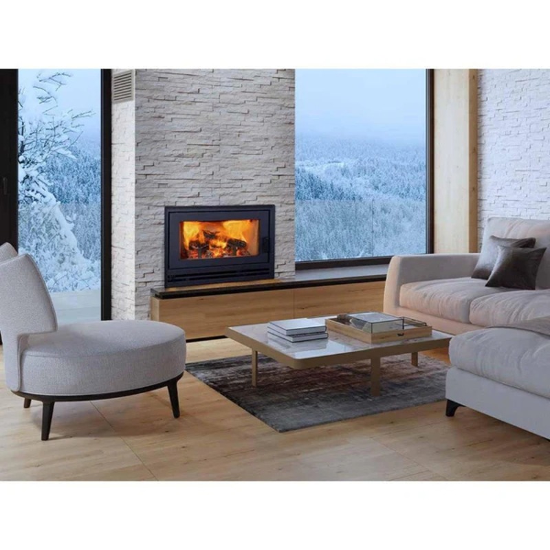 EPA Certified Wood Burning Fireplace - White Smooth Interior