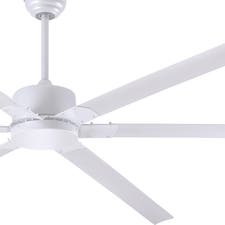 Canarm FANBOS HVLS Fan - 96" Industrial Indoor Ceiling Fan CP96WH - 16729 CFM, 105 RPM, 120V, 1 Phase, White