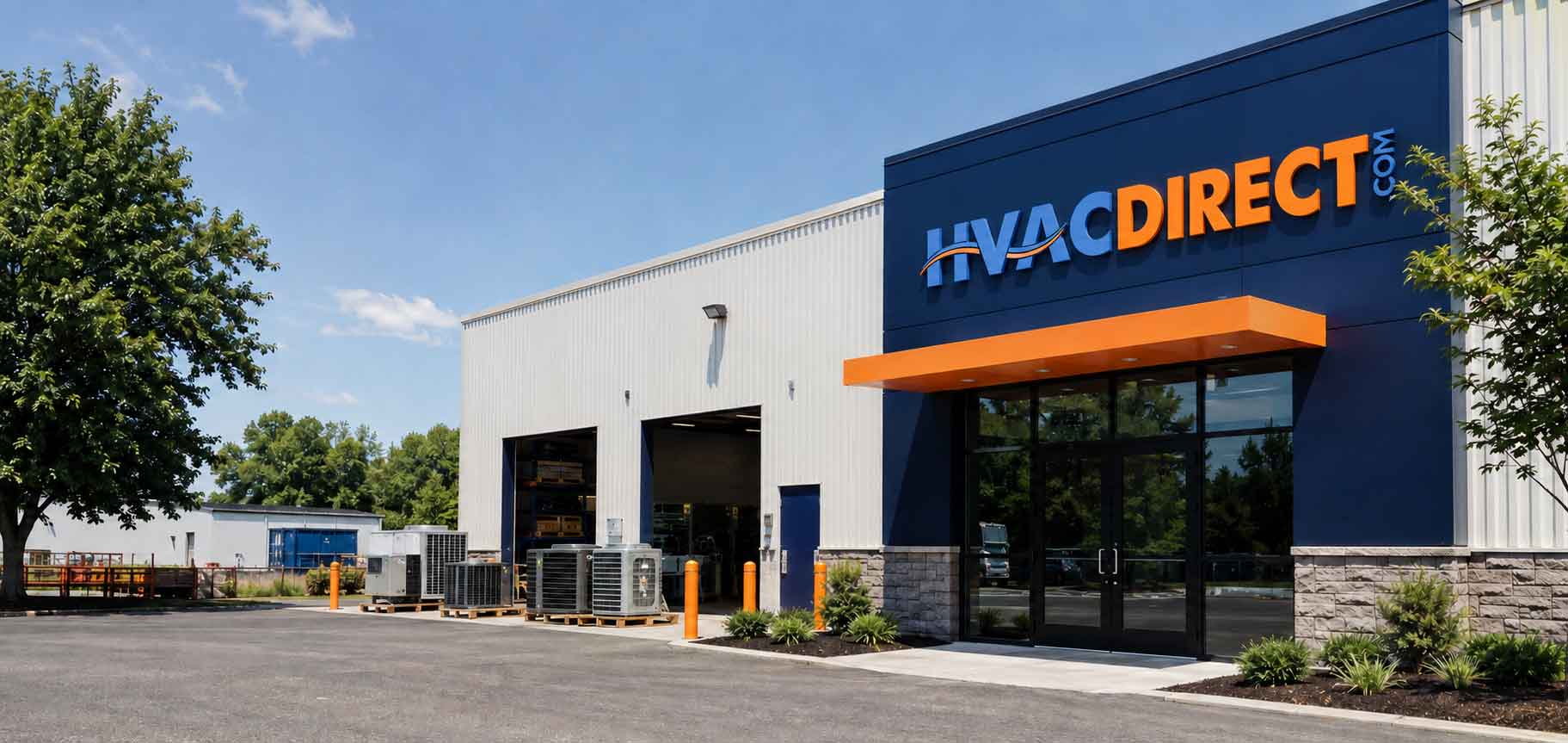 Exterior of the HVACDirect.com Dayton location