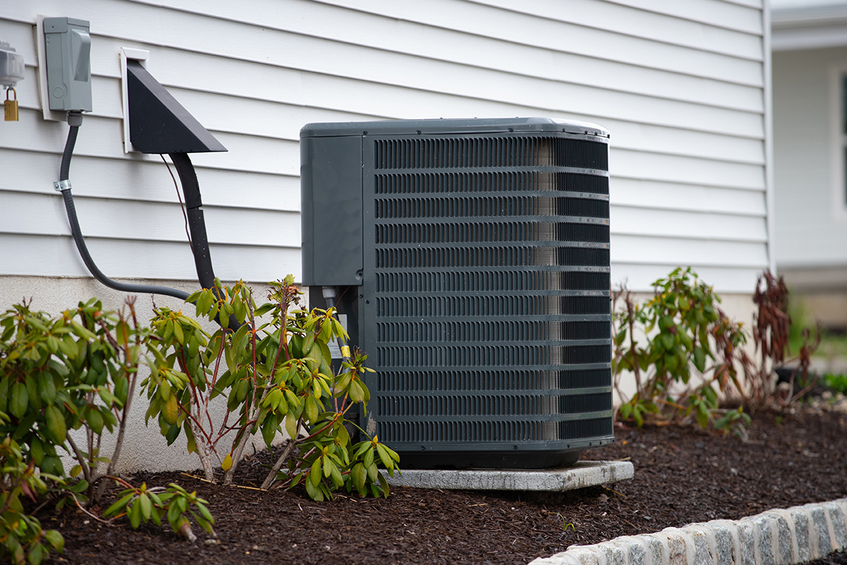 AC in backyard