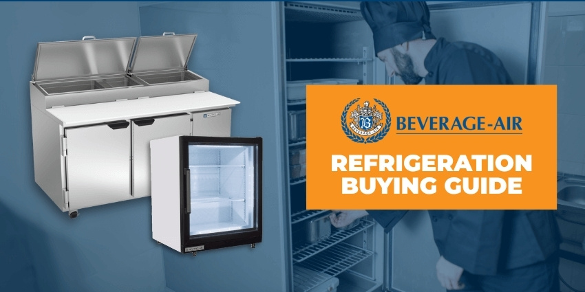2025 Beverage-Air Refrigeration Buying Guide – HVACDirect.com 2025 Beverage-Air Commercial Refrigeration Buying Guide featuring prep table and glass door cooler