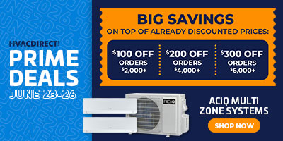 HVAC Direct Prime Deals June 23-26 BIG SAVINGS on top of already discounted prices
