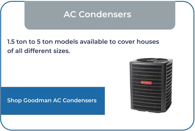 1.5 ton to 5 ton models available to cover houses of all different sizes.
