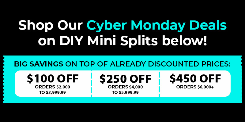 HVACDirect.com Cyber Monday Deals - DIY Mini Split Systems