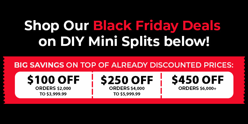 HVACDirect.com Black Friday Deals - DIY Mini Split Systems