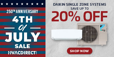 HVACDirect.com 4th of July Sale - Daikin Mini Split Systems