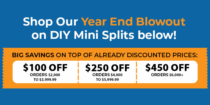 HVACDirect.com Year End Blowout Deals - DIY Mini Split Systems