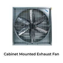 Cabinet mounted wall exhaust fan