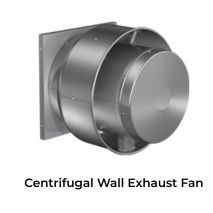 Centrifugal wall exhaust fan