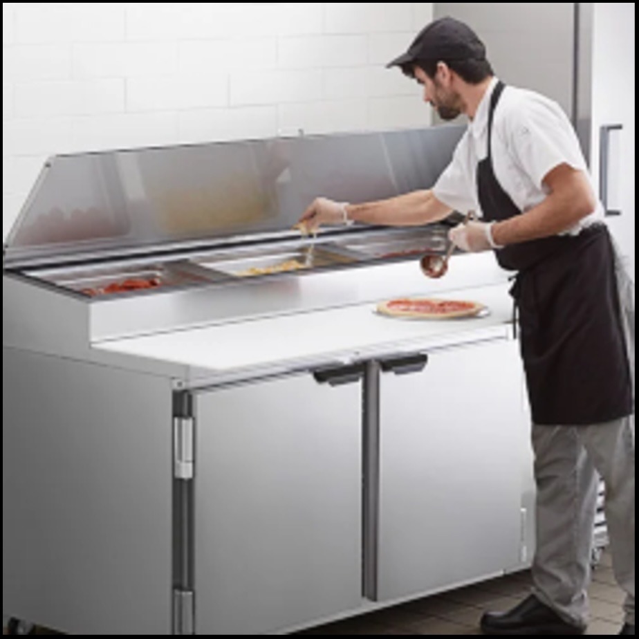Beverage-Air commercial prep table refrigeration unit