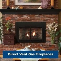 Empire direct vent gas fireplace with clean modern design