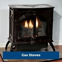 Empire freestanding gas stove for traditional home heating