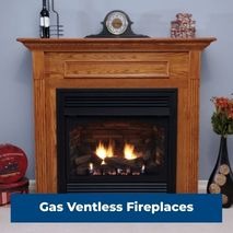Empire ventless gas fireplace for efficient home heating