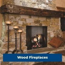 Empire wood burning fireplace with classic styling