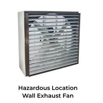 Hazardous location wall exhaust fan