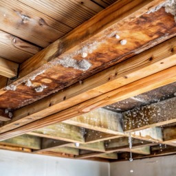 Structural damage from mold on wood framing