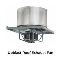 Upblast roof exhaust fan