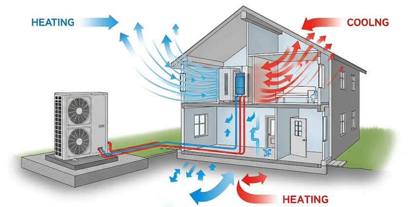 How Does A Heat Pump Work diagram