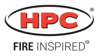 HPC Fire Inspired logo for outdoor fire pits and gas fire features