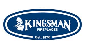 Kingsman Fireplaces logo with established 1976 branding